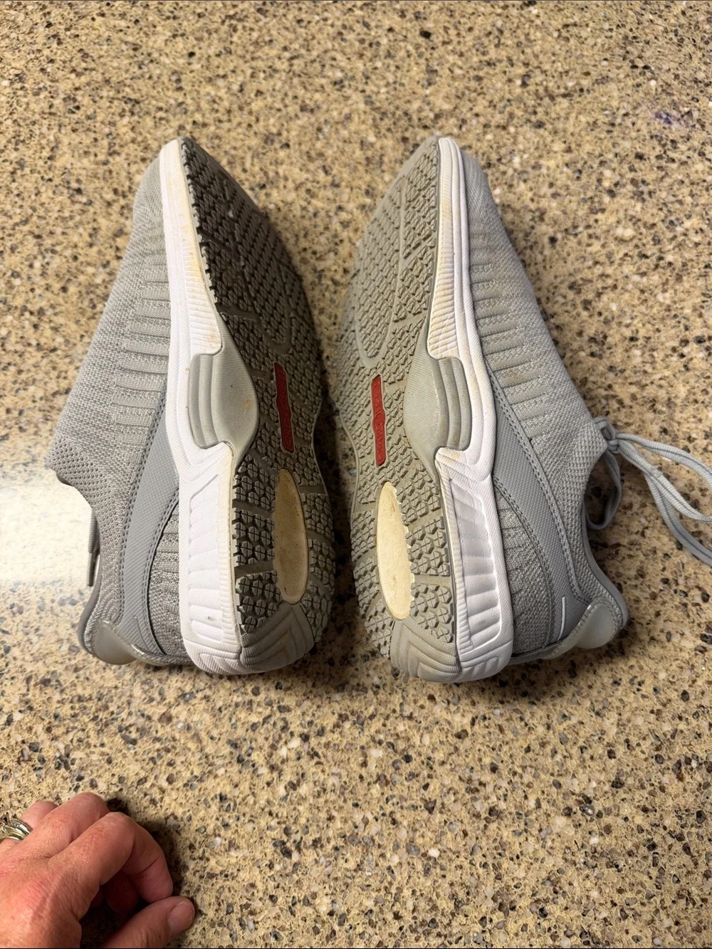 OrthoFeet Kita Women’s Lightweight Grey Knit Sneakers